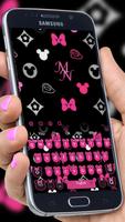 Pink love graffiti mouse keyboard theme اسکرین شاٹ 3