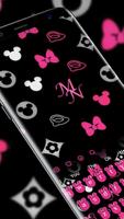 Pink love graffiti mouse keyboard theme پوسٹر