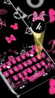 Thème de clavier de souris amour rose graffiti capture d'écran 1
