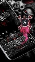 Tema keyboard Red Blood Skull Guns screenshot 2