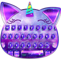 Purple Diamond Cat Keyboard Theme