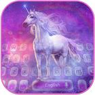 Fantasy Rainbow Unicorn thème de la galaxie icône