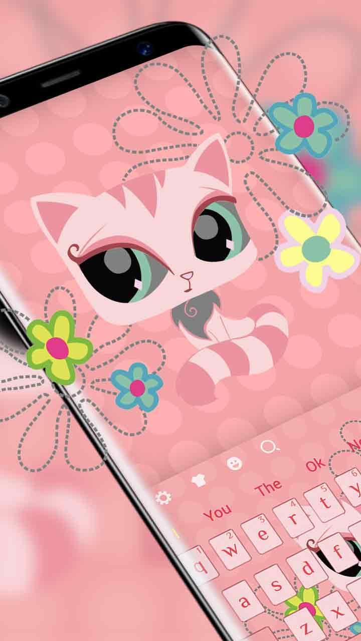 Tema Keyboard Kartun Warna Merah Muda For Android Apk Download