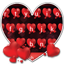 APK Red Heart Keyboard Theme