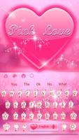 Clavier d'amour rose Affiche