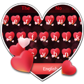 Red Love Keyboard Theme