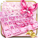 Luxury Diamond Butterfly Keyboard Theme-APK