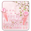 ”Pink Beauty Peach Blossom Keyboard Theme
