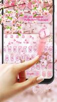 Pink Beauty Peach Blossom Keyboard Theme screenshot 1