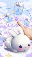 Kawai Rabbit Keyboard Theme تصوير الشاشة 1