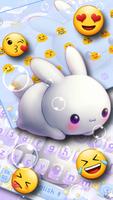 برنامه‌نما Kawai Rabbit Keyboard Theme عکس از صفحه