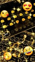 Luxurious Golden Butterfly Keyboard Theme скриншот 2