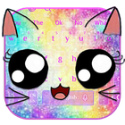 Galaxy Kitty Emoji Keyboard Theme icône