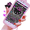 Pink hello Kitty diamond Bow Keyboard tema