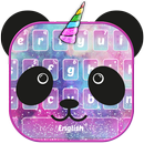 Thème de clavier Panda Unicorn Star Galaxy APK