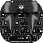 Black Bow Keyboard Theme icône
