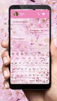 Beautiful Cherry Blossom SMS Keyboard Theme poster