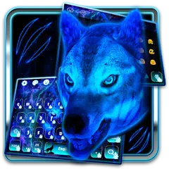 Luminous Raw Wolf Keyboard Theme