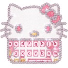 Pink kitty Keyboard icône