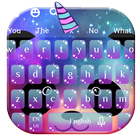 Cartoon Unicorn Panda Keyboard Theme ikon