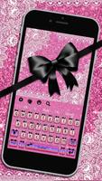 少女粉紅絲帶鍵盤主題 海報