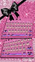 少女粉紅絲帶鍵盤主題 截圖 1