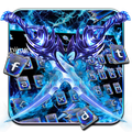 Blue Thunder Dagger Flame Keyboard