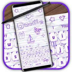 Cute Doodle Cartoons Tastatur Thema APK Herunterladen