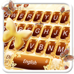 Luxury Gold Butterfly Keyboard Theme