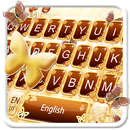 APK Luxury Gold Butterfly Keyboard Theme