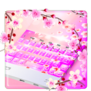Thème de clavier lumineux rose brillant de SMS APK