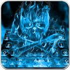 Blue Flame Skeleton Keyboard Theme icon