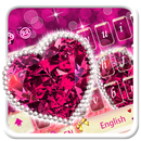 APK Pink Diamond Love Keyboard Theme