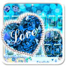 APK Blue Diamond Love Keyboard Theme