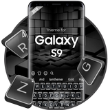 Schwarzes Thema für Galaxie S9 Zeichen