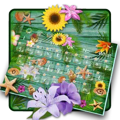 Tropical Flowers Keyboard