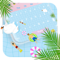 Cool Pool Party Keyboard