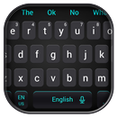 Simple Cool Black Keyboard Theme aplikacja