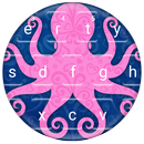 The Pink Octopus Keyboard Theme APK