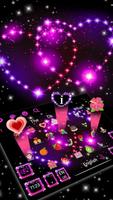 Sparkling Love Hearts Keyboard Theme syot layar 1