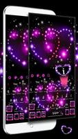 Sparkling Love Hearts Keyboard Theme syot layar 2