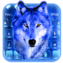 Ice wolf Blue 3D Keyboard APK