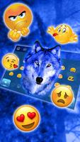Ice wolf Blue 3D Keyboard تصوير الشاشة 2