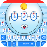 Cute Blue Cat Keyboard Theme icon