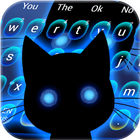 آیکون‌ Curious Stalker Cat Keyboard Theme