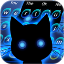 Curious Stalker Cat Keyboard Theme APK