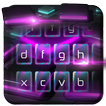 Purple Neon Glossy Tech Keyboard