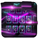 Purple Neon Glossy Tech Keyboard APK
