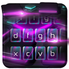 Purple Neon Glossy Tech Keyboard ไอคอน