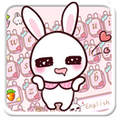 APK Cute Pink Rabbit Keyboard Theme